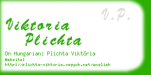 viktoria plichta business card